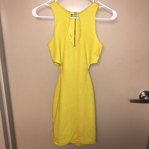 Neon yellow dress